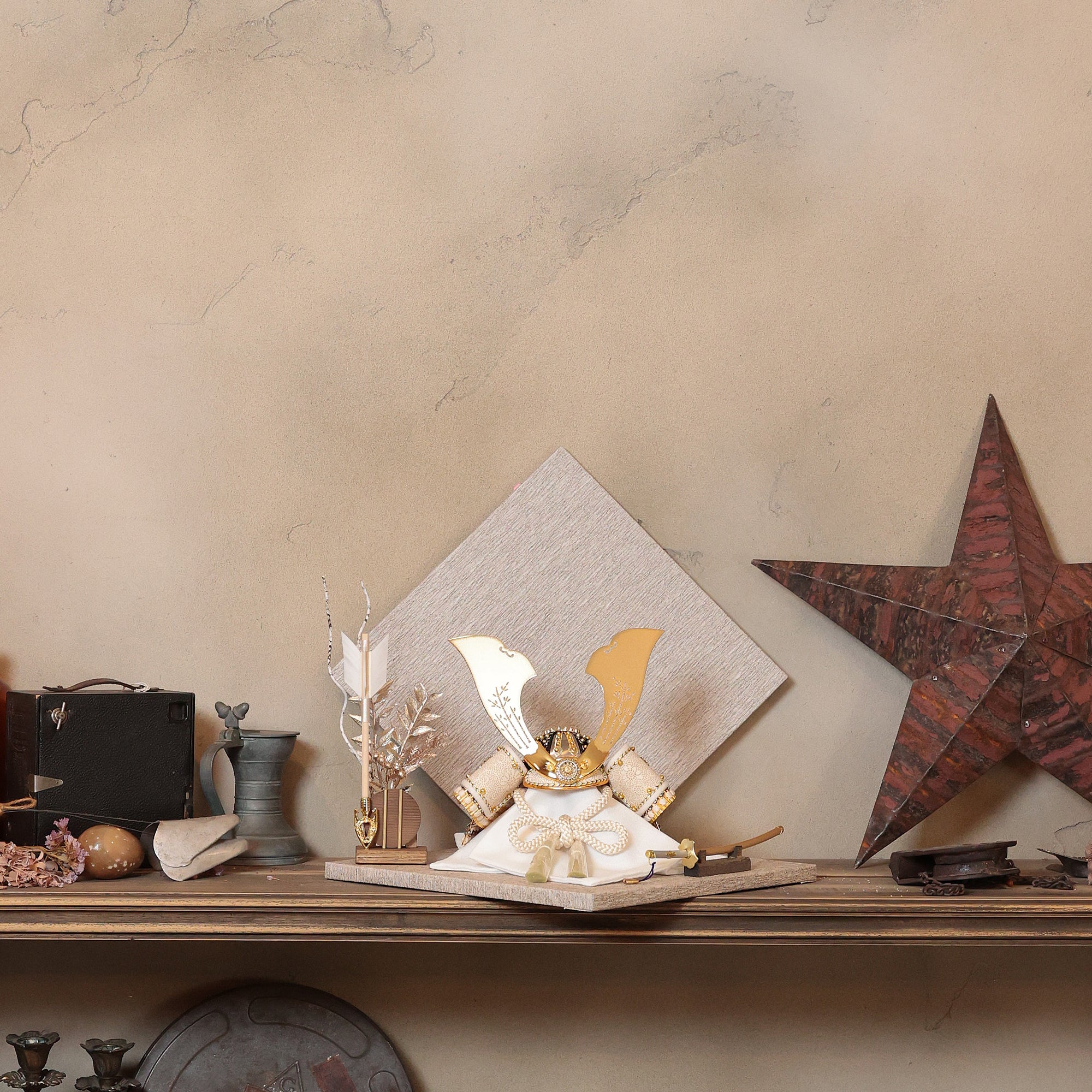 甲冑師「翠鳳」作品　皇妃　kouki｜26祈兜　菱形飾り